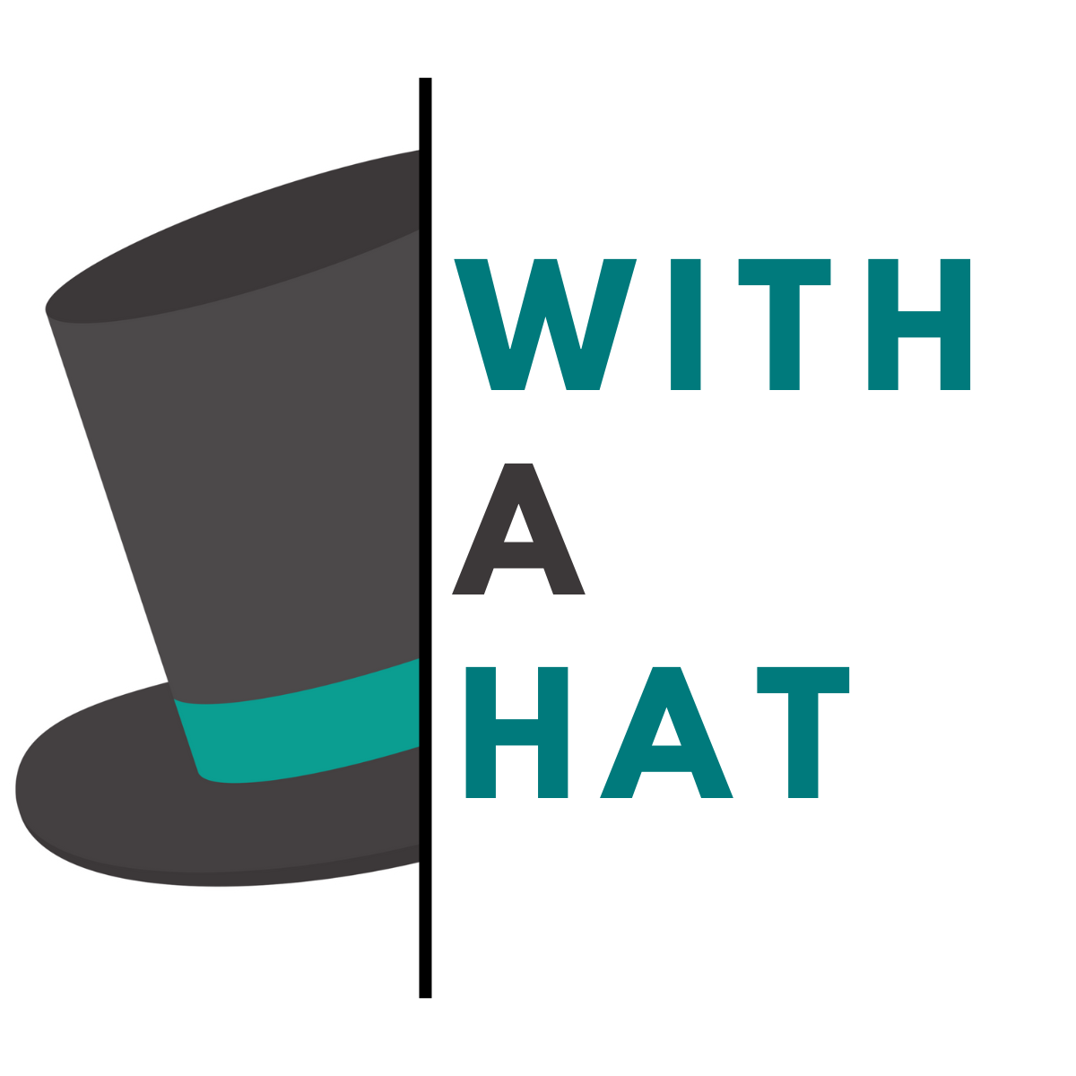 with a hat